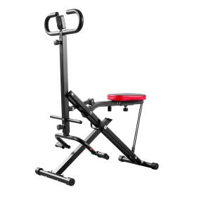 VEVOR Squat Machine, Deep Squat Rowing Machine for Home, Easy Setup & Foldable Exercise Equipment