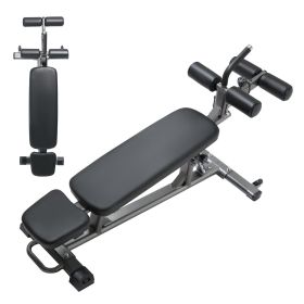 VEVOR Sit Up Bench, Decline Ab Bench with Reverse Crunch Handle, with 4 Adjustable Height Settings, Heavy Duty Steel, 1000 Lbs Capacity