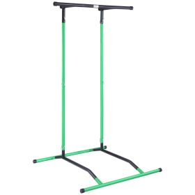VEVOR Power Tower Dip Station, 2-Level Height Adjustable Pull Up Bar Stand, Multi-Function Strength Training Workout Equipment