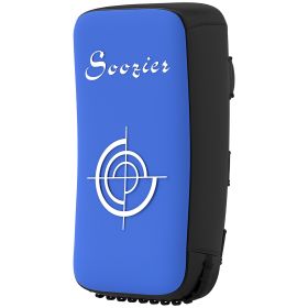 16.5 in Muay Thai Kick Shield Punching Pad, Kick Shield for Martial Arts, Karate, Kickboxing, MMA x 1 Unit, Blue (Option: Blue-420x220x150 mm)