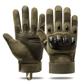 JupiterGear Unisex Airsoft Sports Gloves with Touchscreen Fingertip Capability (Color: Green, size: L)